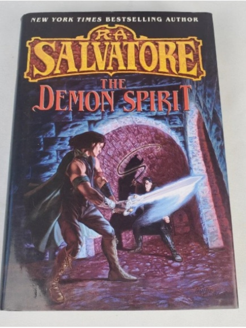 R.A. Salvatore 'The Demon Spirit' Hardcover - Black & Purple Cover Art